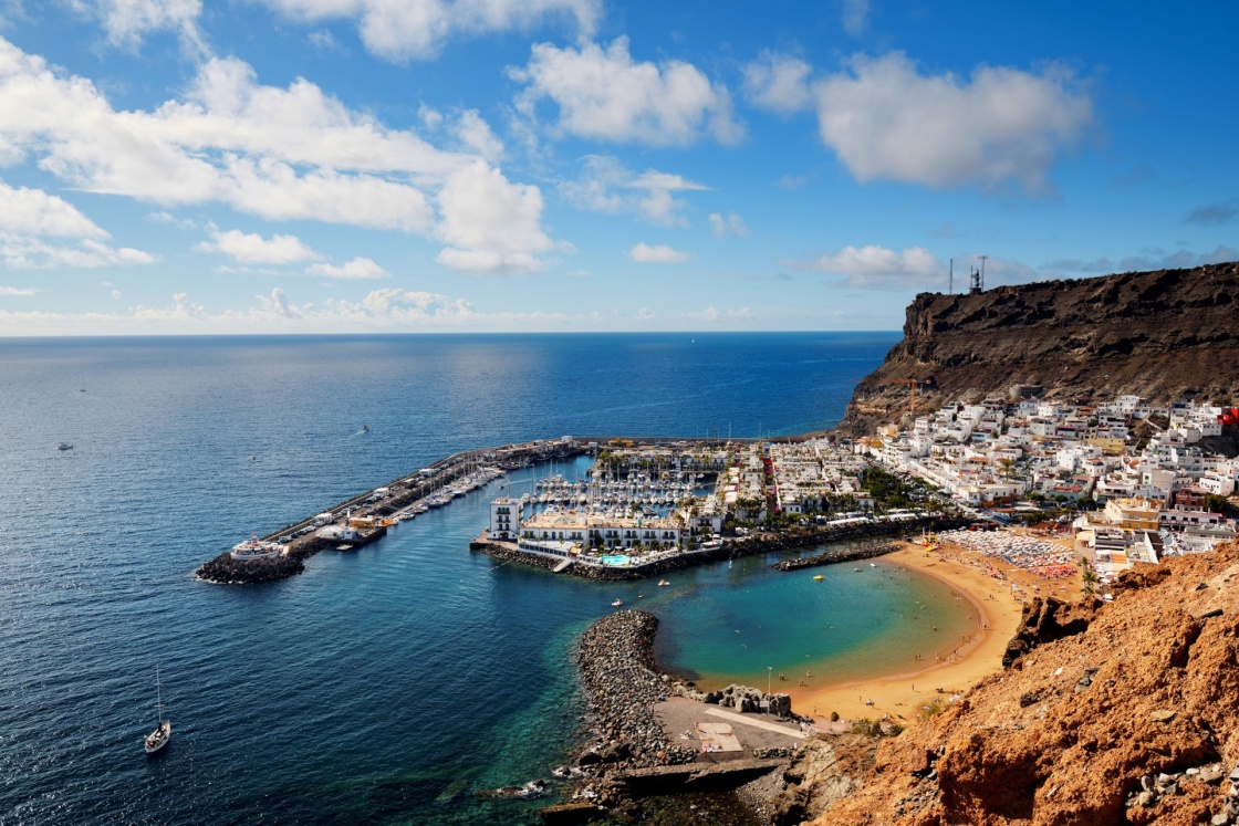 'Puerto de Mogan in Gran Canaria, Spain, Europe' - Kanarieöarna